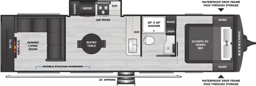 New 2026 Keystone Springdale MAX 31SUNROOM Travel Trailer at General RV ...