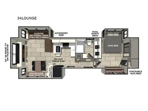 New 2026 Prime Time RV Sanibel 34LOUNGE Fifth Wheel at General RV ...