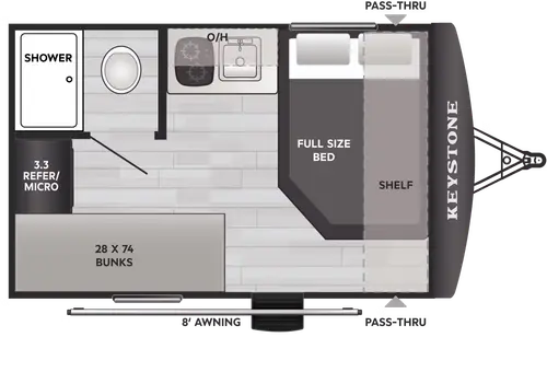 New 2026 Keystone Springdale Mini 1300BH Travel Trailer at General RV ...