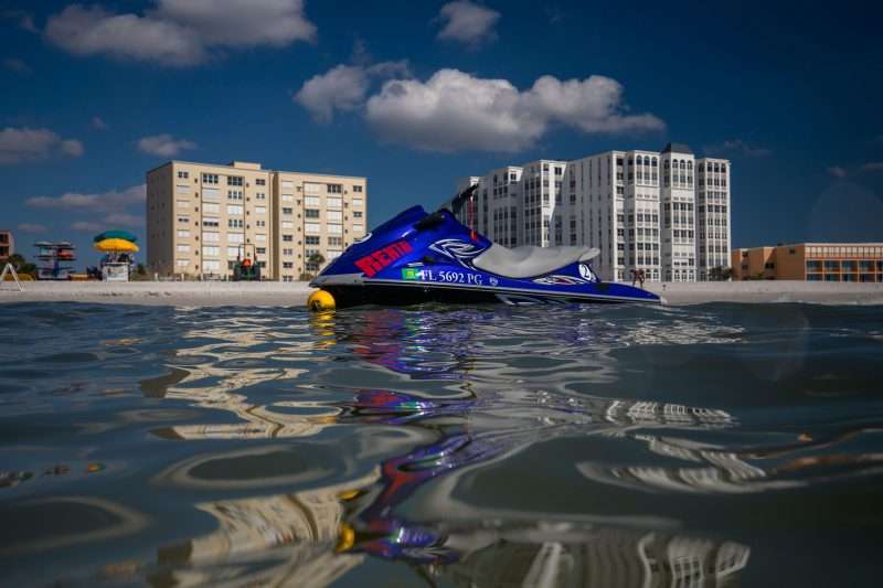 Jet ski on the water