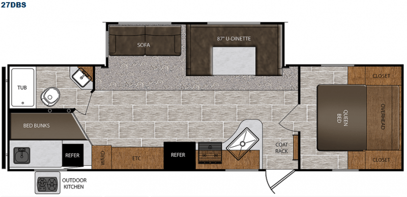 Avenger ATI 27DBS floor plan