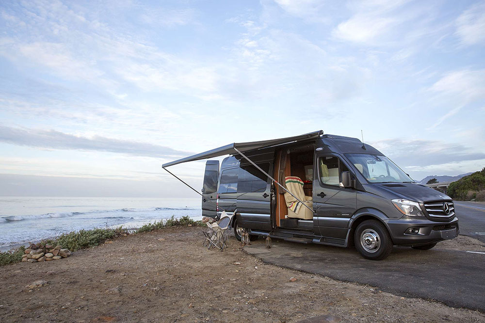 Camper Van on Beach